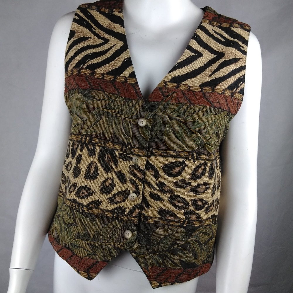 Orvis Women's Tapestry Vest Size Medium Multicolor